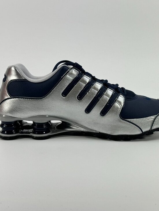 Nike Shox R4 \'Metallic Blue Silver\' 378341-402 Multi Size main image 5